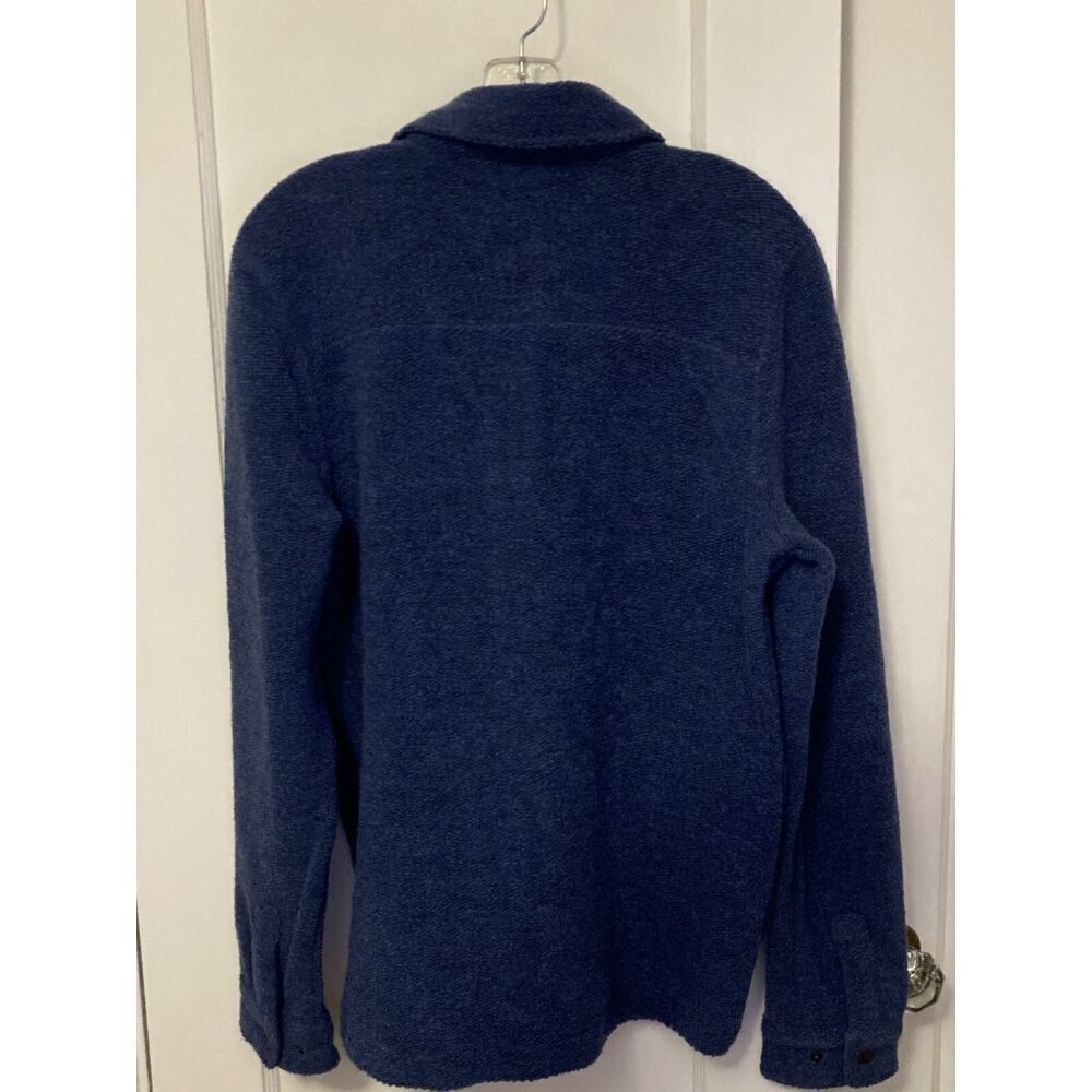 Men's PrAna IncrediWool Overshirt Snap up Shirt Small Stormy Night Heather - Picture 5 of 5
